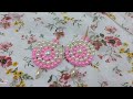 Earings |diy earings |handmade earings|pink|pink Jewellery |how to make earings