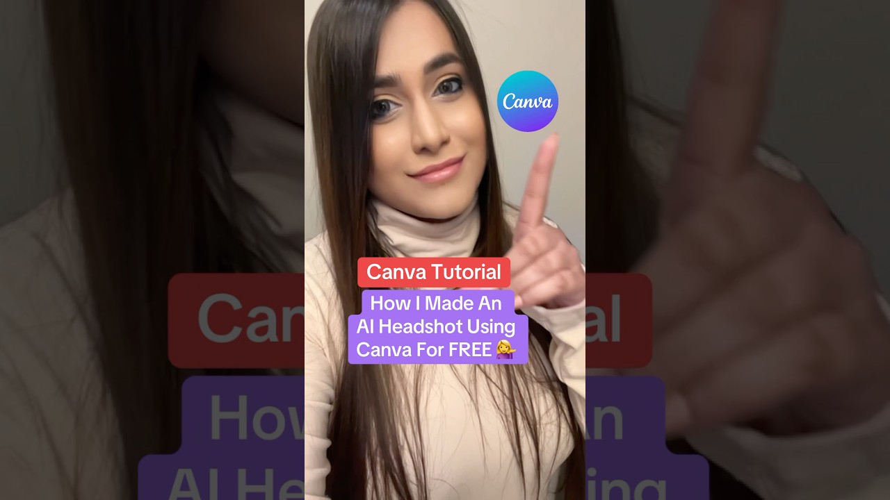 Canva Tutorial - How To Make A Professional AI Headshot Using Canva! πββοΈ
