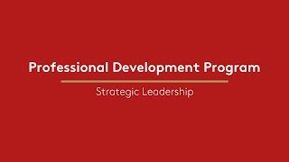 Professional Development Program: Strategic Leadership