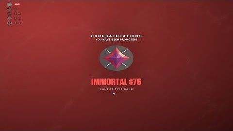 so i finally hit immortal...
