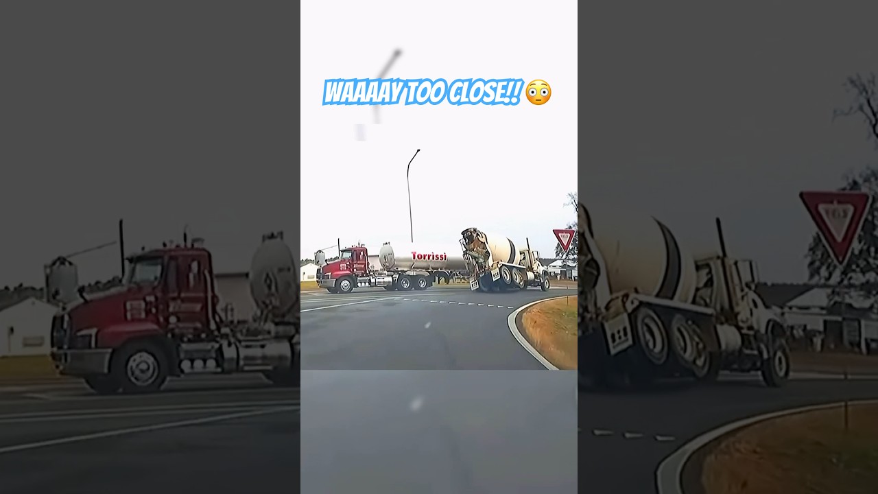 Cement TRUCK Driver Deserves a MEDAL //