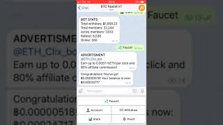Bitcoin Faucet Telegram 🔝