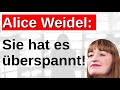 Weidel Antwort auf Heidi Reichinnek und Hayali! Merz muss sich nun erklären!