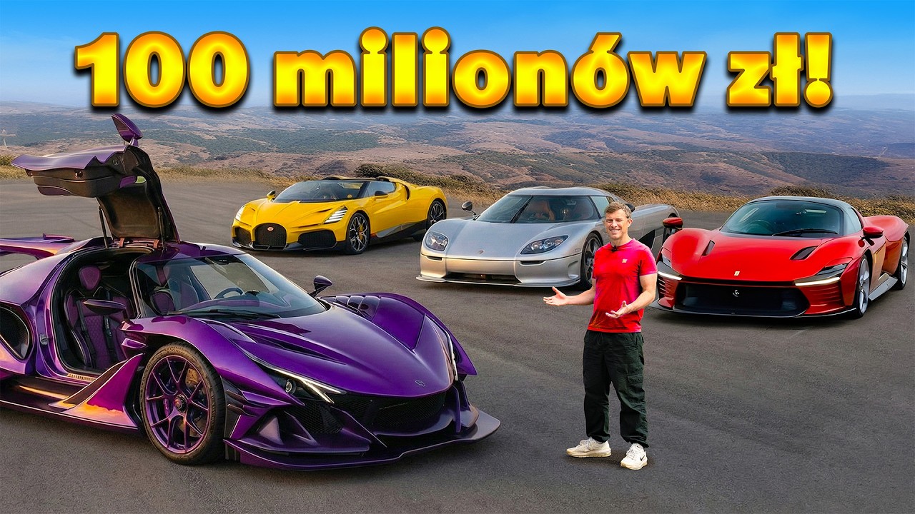 Jeżdżę hipersamochodami za 100 MILIONÓW aby wybrać NAJLEPSZE!