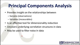 EVRI-thing You Need to Know About How to do Principal Components Analysis