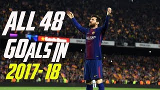 Messi all goals of 2017 2018 lionel | 48 in 2017-18 golden boot winner
english commentary 1080p