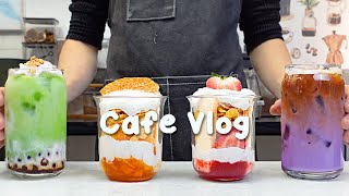 Download Lagu 🍊고르기 힘든 파르페 - 딸기 파르페 vs 오렌지 파르페🍓지치고 힘들 땐 음료 ASMR로 힐링해요/카페브이로그/Cafe Vlog/ASMR/Tasty Coffee MP3