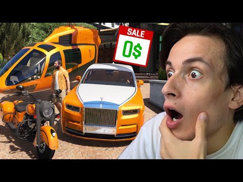 GTA5 ში ყველაფერი 0$ ღირს ! როგორ ვიყიდოთ მანქანები უფასოდ