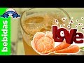 Agua de mandarina con zanahoria deliciosa 💜💜💜 Las Recetas de Rosy