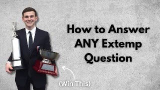 How to Answer ANY Extemp Question (Live Stream)