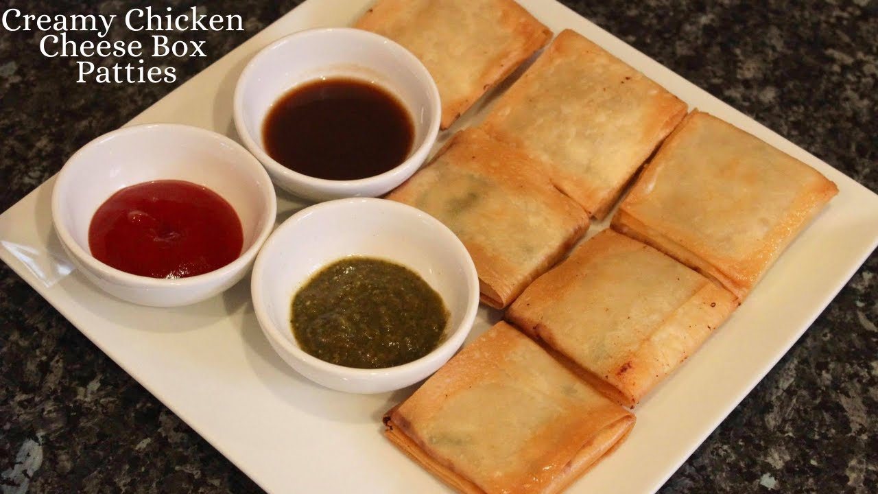 Creamy Chicken & Cheese Box Patties | Creamy Chicken & Cheese Parcels | Neelo's kitchen