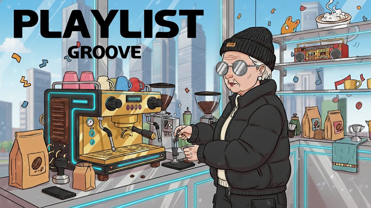 [playlist] 70 лет стажа, на работе сегодня😎 Groove Latte | Музыка для кафе Работа Учеба Джаз-хип-хоп