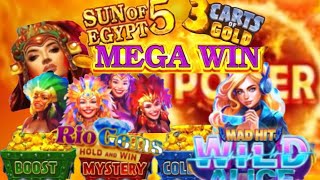 Playing on Six Slots with $1100 Total in and up to $15 Spinning BIG WINNING 