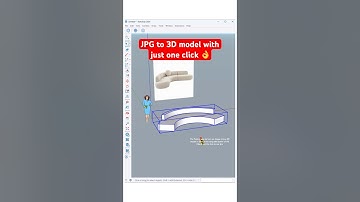 The fastest way to turn an image into a 3D model in SketchUp using the power of AI!