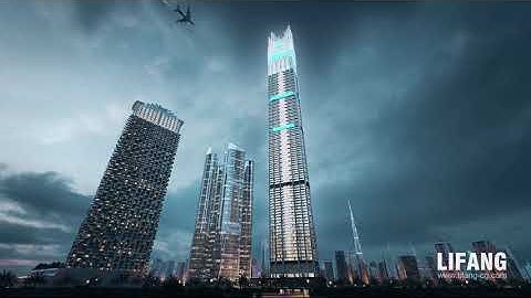 New Landmark in Dubai of Binghatti Tower 3d walkthrough animation by Lifang Vision