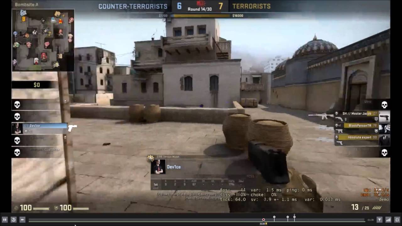 INSANE 1V3 CLUTCH ON CS:GO WITH BOMB DEFFUSE