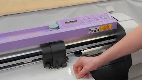 How to perform a test with || Mimaki CG PLotter