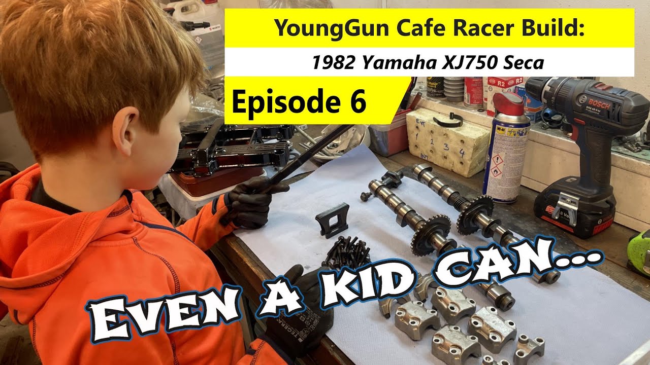 install cams to engine! - Cafe Racer build #yamaha #xj750