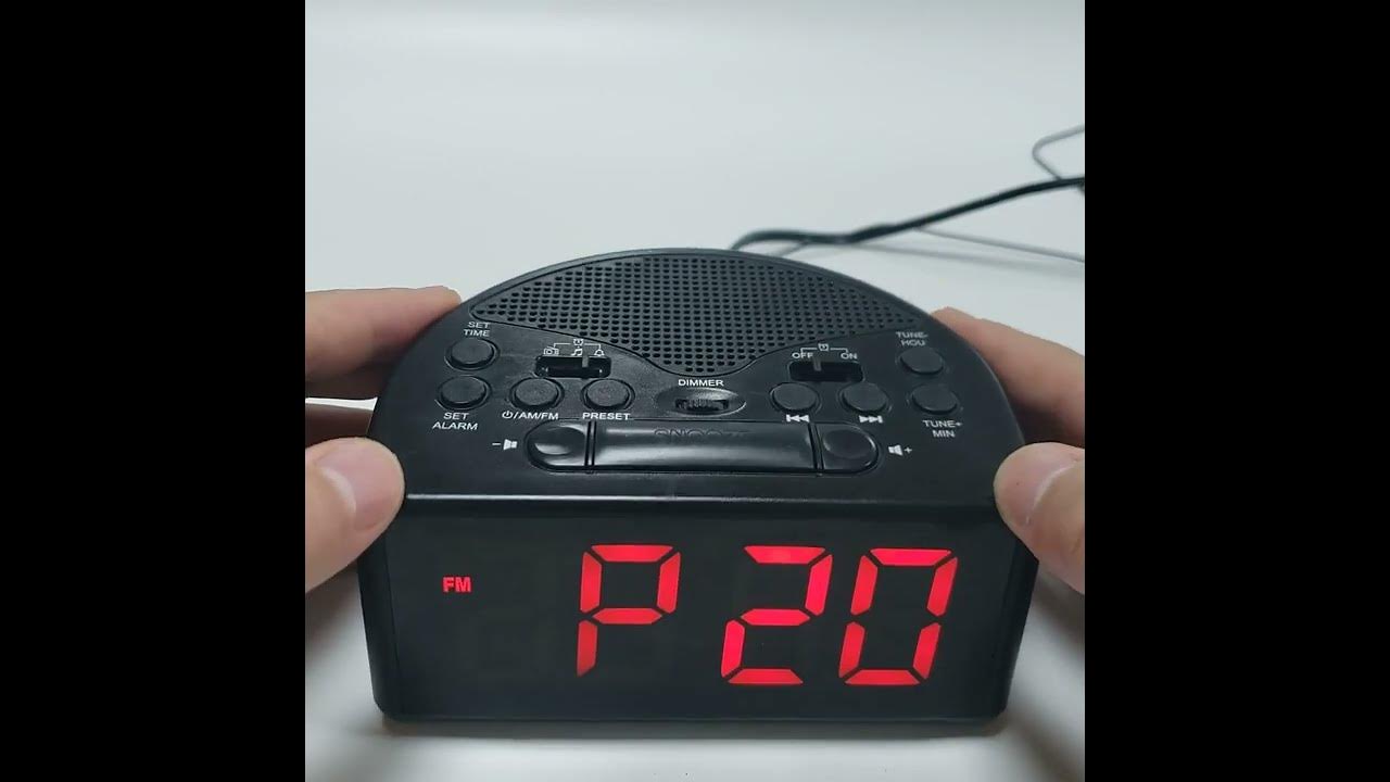RA01SA alarm clock radio YouTube