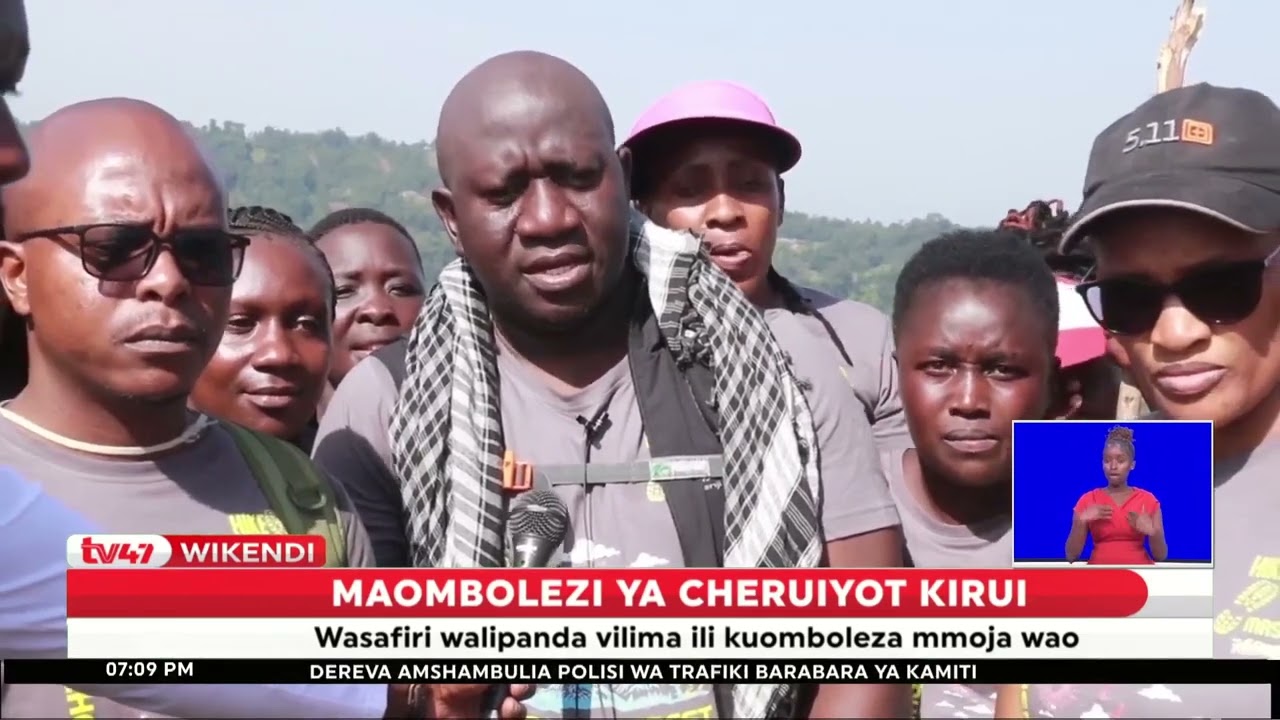 Wasafiri walipanda vilima ili kuomboleza mwenzao Cheruiyot Kirui aliyeaga akikwea Mt. Everest