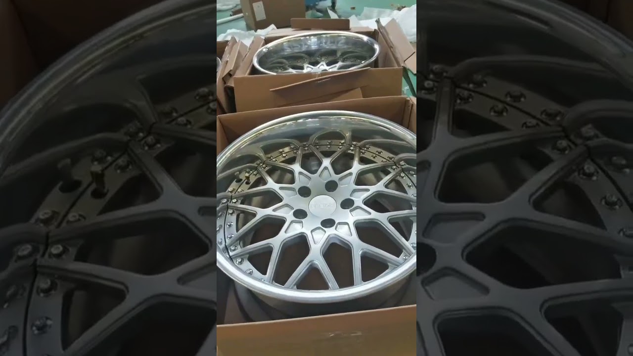 Y-shaped spoke wheels rims | 2-piece alloy car hub | Deep dish wheels