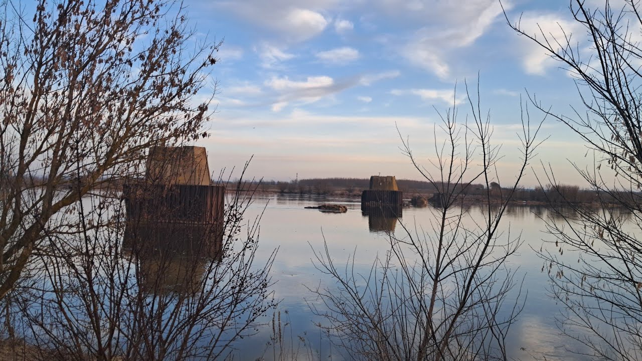 7 marca 2026, pozostałości mostu w Opaleniu