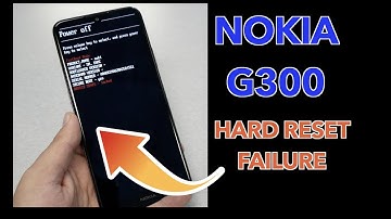 Nokia G300 5G Hard Reset failure