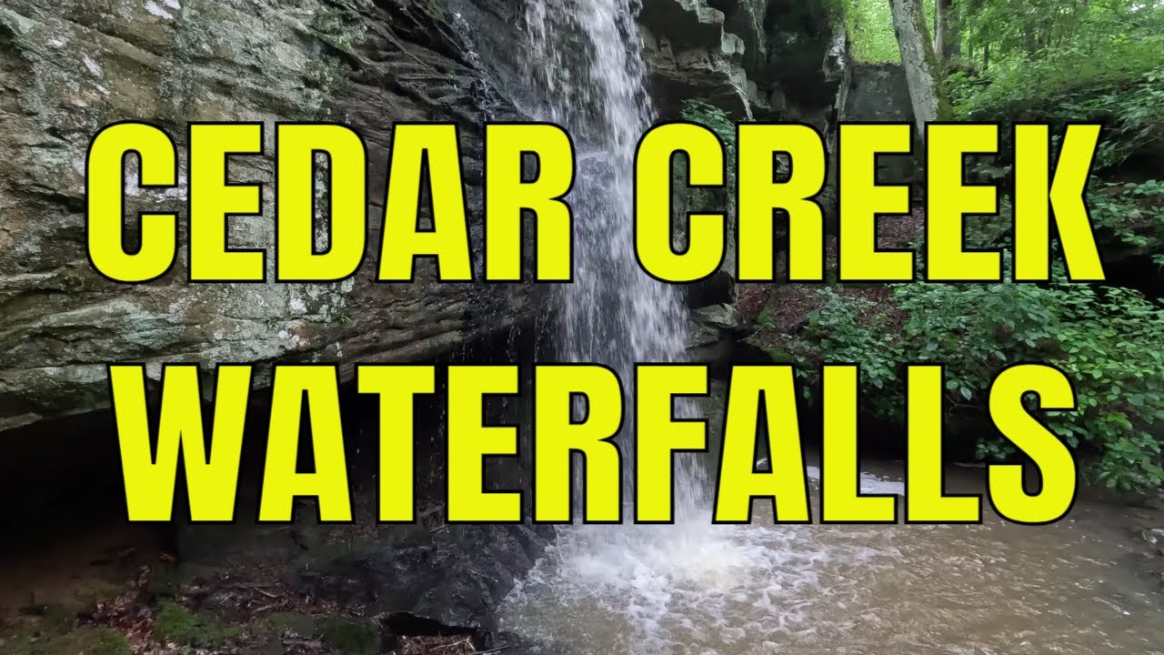 Cedar Creek Waterfalls in the Shawnee National Forest