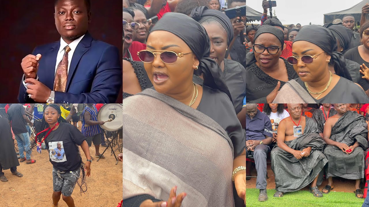 Aw sad 💔😔 nana ama mcbrown crying 😭 at Osanju’s funeral 