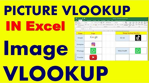 How To Create Picture Lookup In Excel | image vlookup|Advance Excel Tutorial