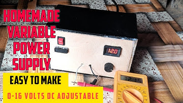HOMEMADE VARIABLE POWER SUPPLY || using old laptop charger and mosfet || Easy to build ||