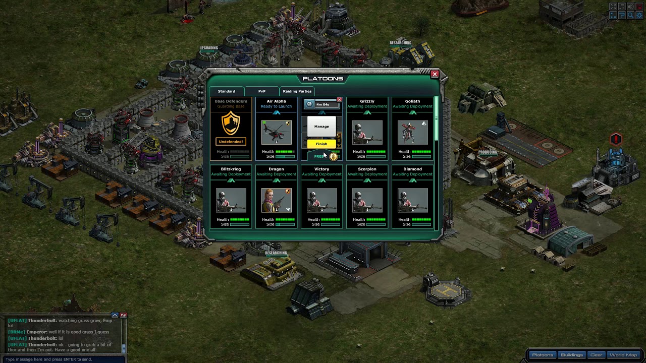 sentinels 180 omega herald with low level units and instant repair