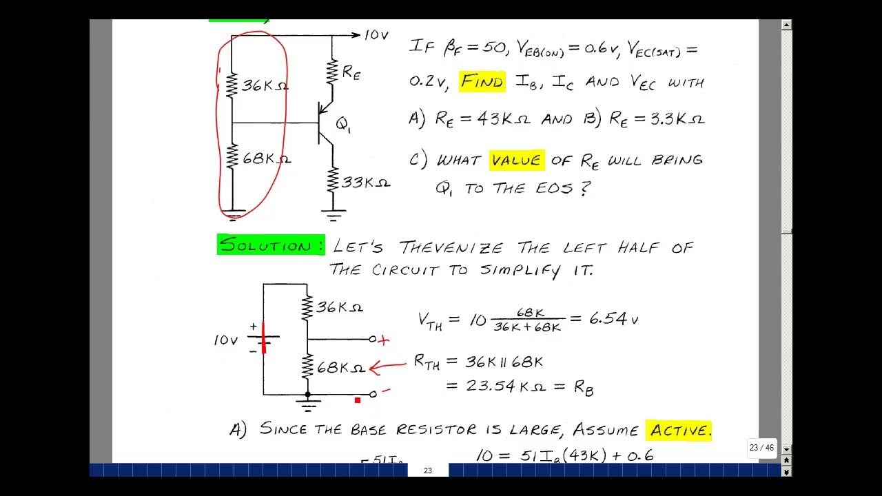 ECE302msu Chapter 3 Supplemental Prob. S3.17) PNP Four Resistor