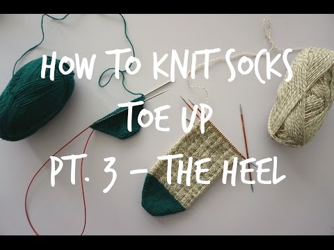 How to Knit Socks Toe Up - Part 3: German Short Row Heel