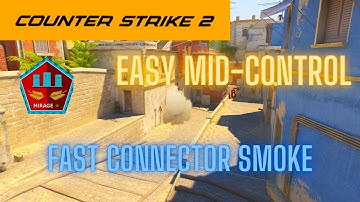 Easiest and fastest T-spawn to connector smoke | CS2 Mirage Smokes |  #CS2  #cs2smokes #csgo