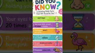 Did you know your body is full of amazing surprises😃