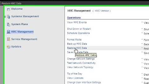 hmc Critical Console Data Restore