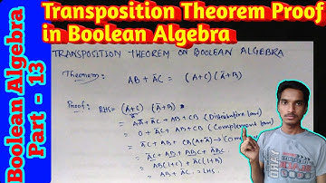 Transposition Theorem Proof |Transposition Theorem in Boolean Algebra |@math_tutorial