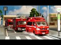 【総集編】火災発生！！消防車緊急走行！！！消火活動まとめ【働く車】