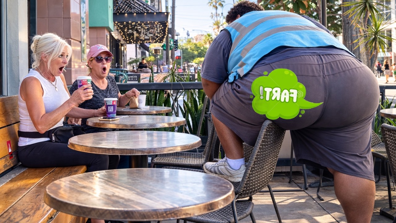 Fat Man Farts On People While They Eat and Gets Attacked!!!