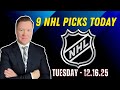 Tuesday 9 NHL Betting Picks l 12/16/25 l Vernon’s Best NHL Bets, Expert Picks and Predictions