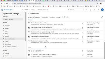 Azure devops   Organization and Project Settings