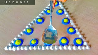 Simple Rangoli | Diwali Rangoli Designs | Navratri Rangoli designs | Rangoli colors | Ranu Art screenshot 2