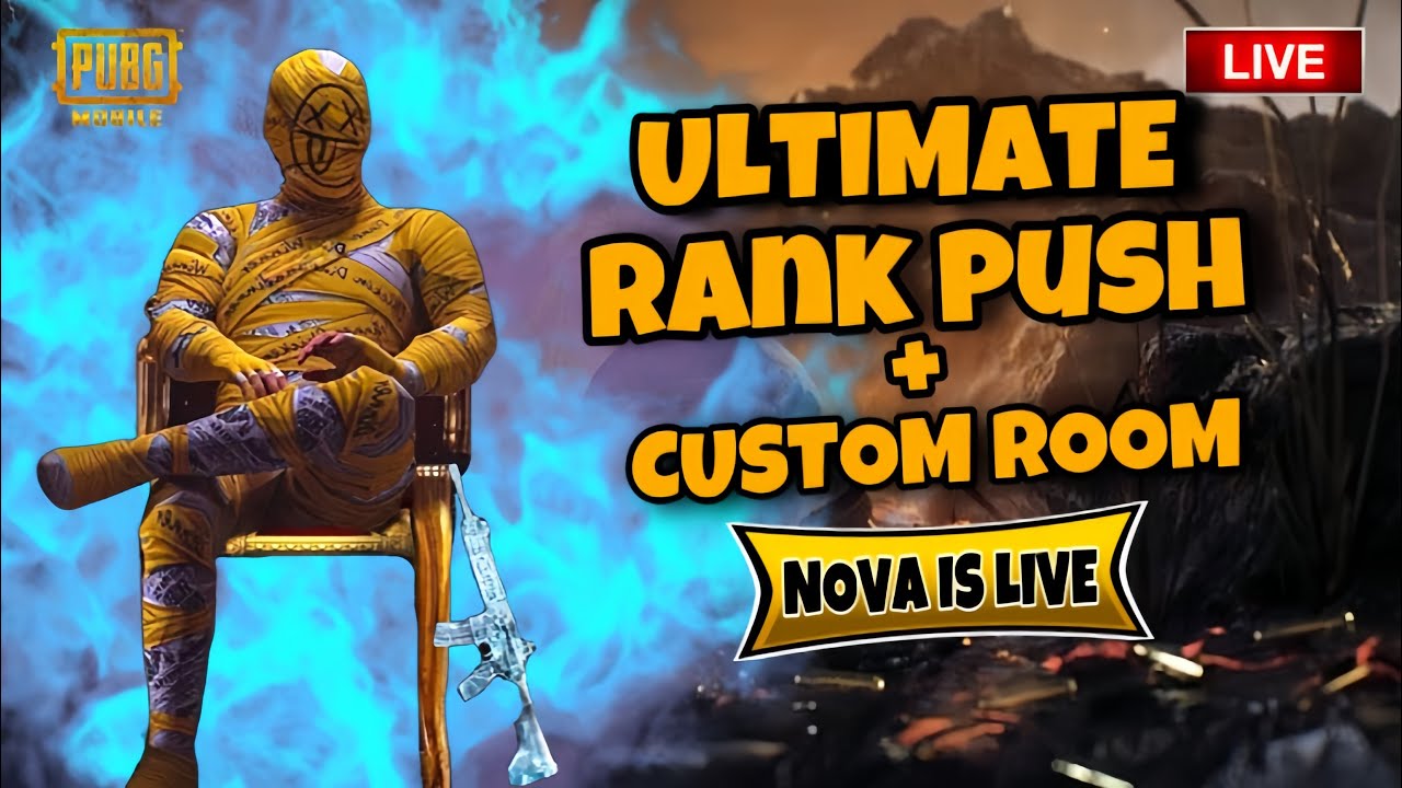 ULTIMATE RANK PUSH + CUSTOM ROOMS | PUBG MOBILE LIVE