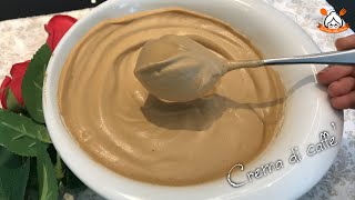 CREMA DI CAFFE' PRONTA IN 2 MINUTI SENZA PANNA E SENZA BIMBY CON 3 SOLI INGREDIENTI