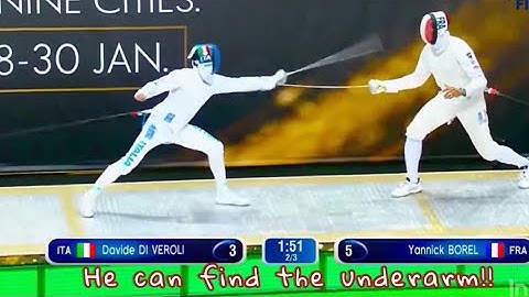 Elegance in Borel?! Excellent distance for TWO consecutive sweet wrist hits! | Fencing awesome hits