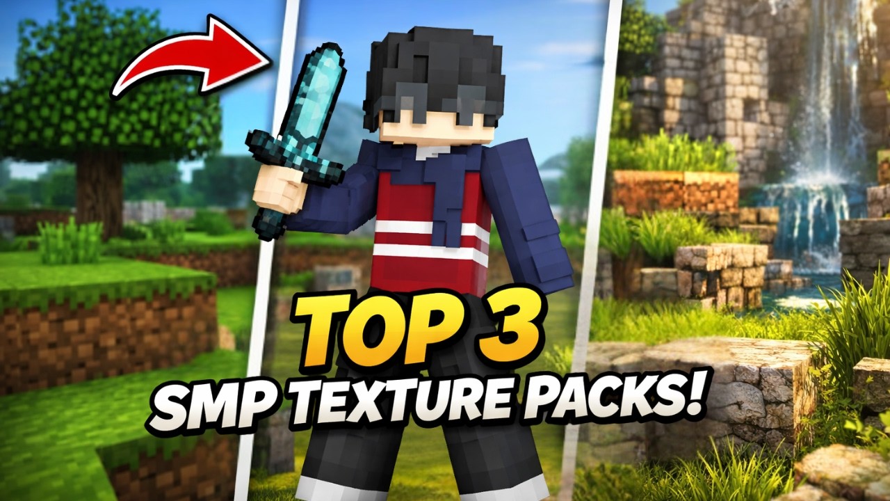 Top 3 Minecraft SMP Texture Packs You Should Try! (FPS Boost + PvP ...
