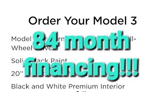 Tesla now offering 84 month financing ... good deal???