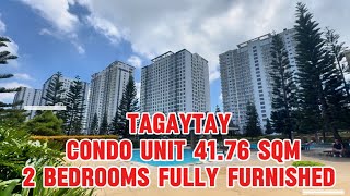 L-692-26 Tagaytay winds residences condominium unit 41.76 sqm 2 bedrooms fully furnished