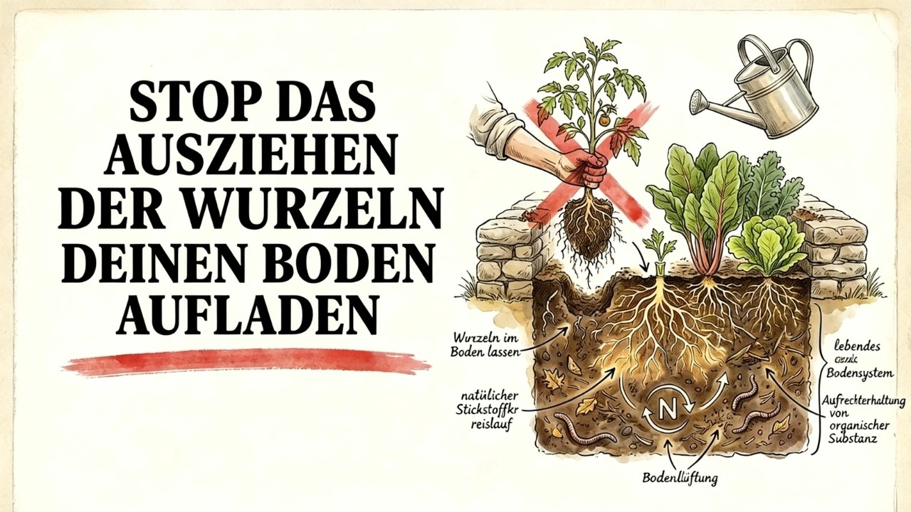 Das Belassen von Wurzeln im Boden erhöhte den Stickstoff um 300 % — Hör auf, Pflanzen auszureißen!